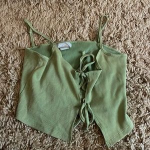 Green sky & sparrow shirt